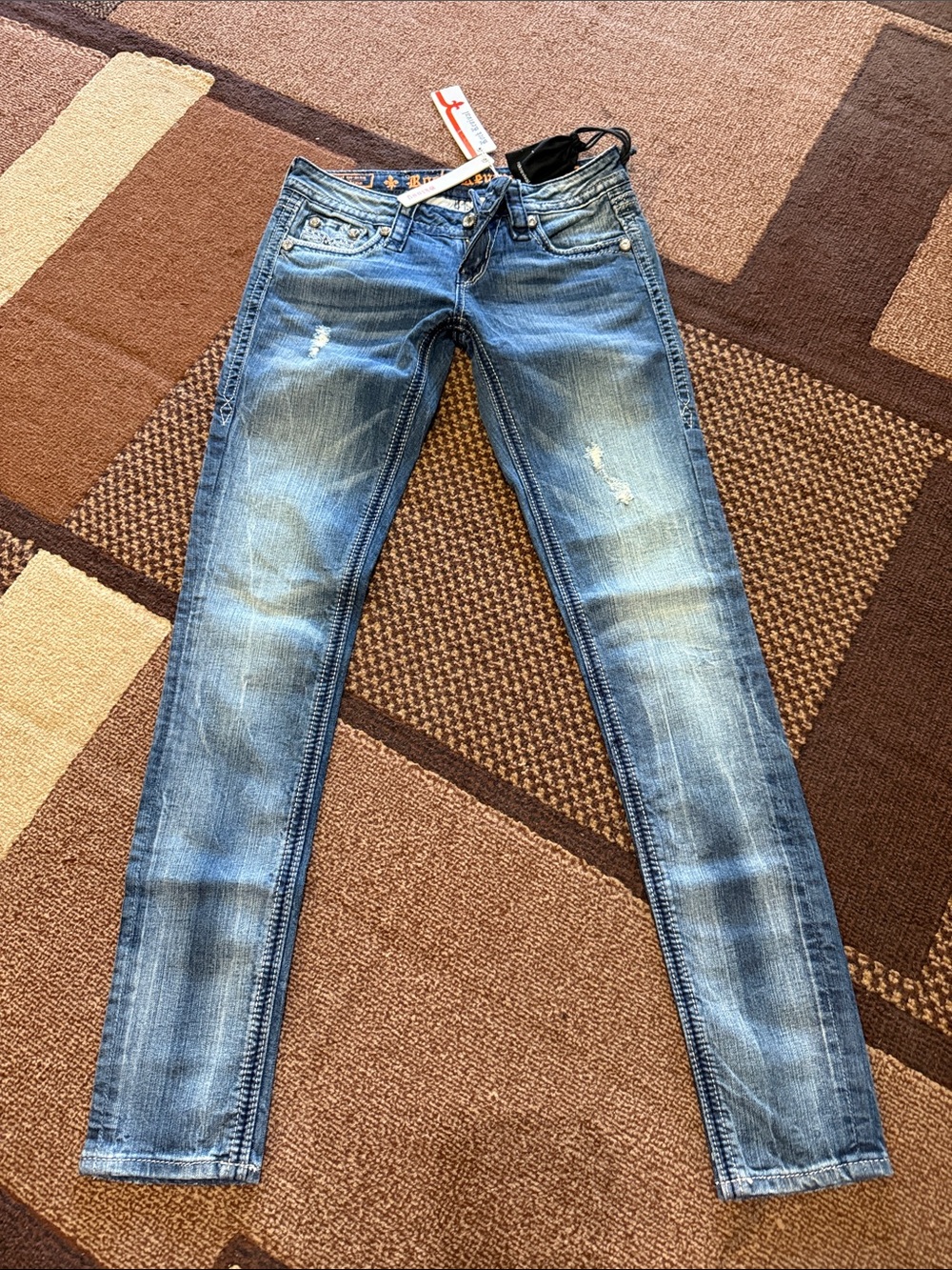Rock Revival Women's Faded Blue Skinny Jeans